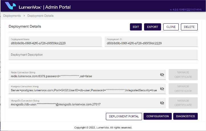 screenshot of Voice Biometrics